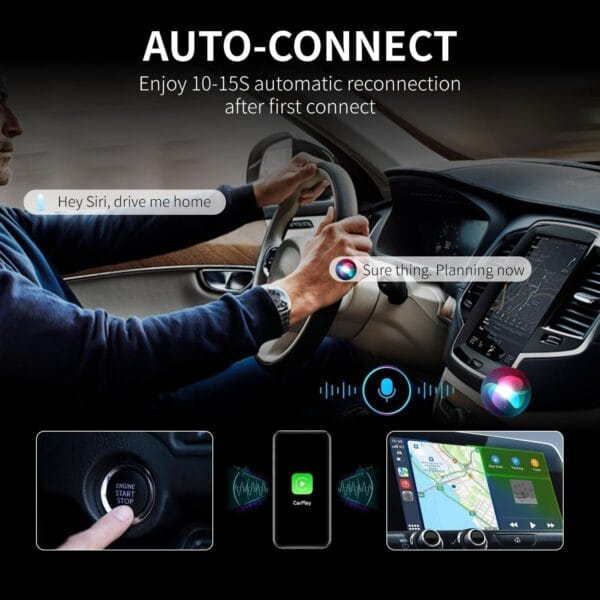უსადენო CarPlay ადაპტერი