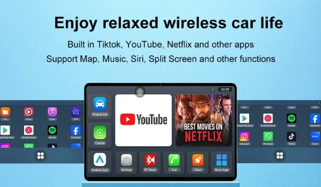 მანქანის CarPlay Youtube ვერსია